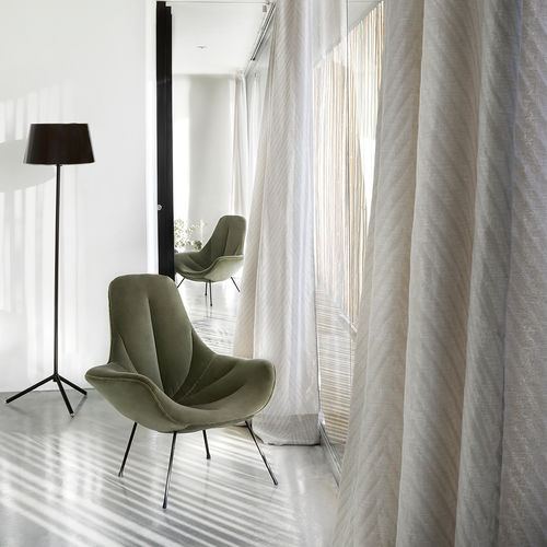 Tendina voile a righe - DANDELION : DASHA - ALHAMBRA - in lino / in cotone / in poliestere (PES)