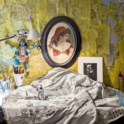 Tessuto da tappezzeria - TOILE DE VENISE - Rubelli - a motivi / in cotone / con motivo stampato