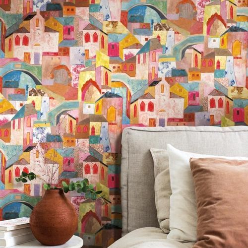 Rivestimento murale per interni - BURANO  - Rubelli - in vinile / con motivo stampato / non tessuto