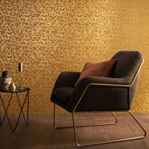 Carta da parati contemporanea - TIZNIT - CASAMANCE - in vinile / con motivi geometrici / aspetto tessuto