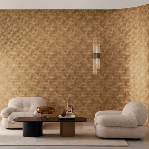 Carta da parati contemporanea - APHELIE - CASAMANCE - in vinile / a motivi / aspetto metallico