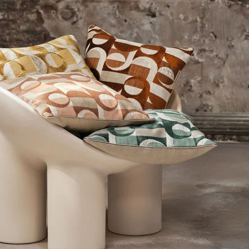 Cuscino quadrato - ALLIANCE  - CASAMANCE - con motivi geometrici / per uso residenziale / in cotone