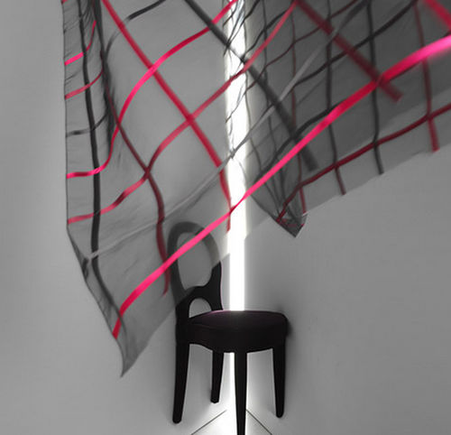 Tendina voile a quadretti - SONATA  - SAHCO - in poliestere