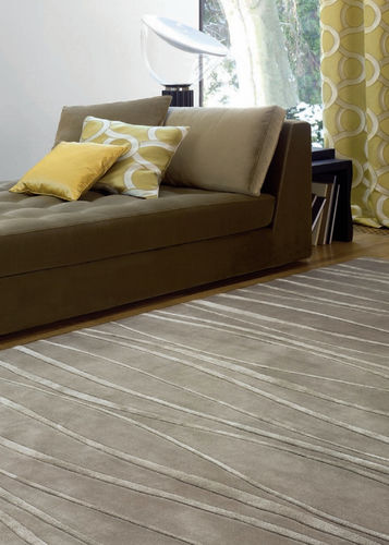 Tappeto contemporaneo - SINUS - SAHCO - a righe / in lana / rettangolare