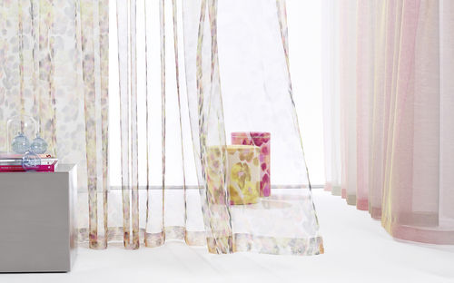 Tendina voile a fiori - FLEUR - SAHCO - in poliestere / in Trevira CS® / ignifuga