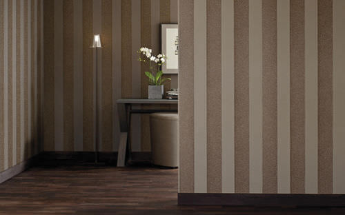 Rivestimento murale con motivo stampato - LAVINA GOLD - SAHCO - aspetto tessuto / per uso residenziale