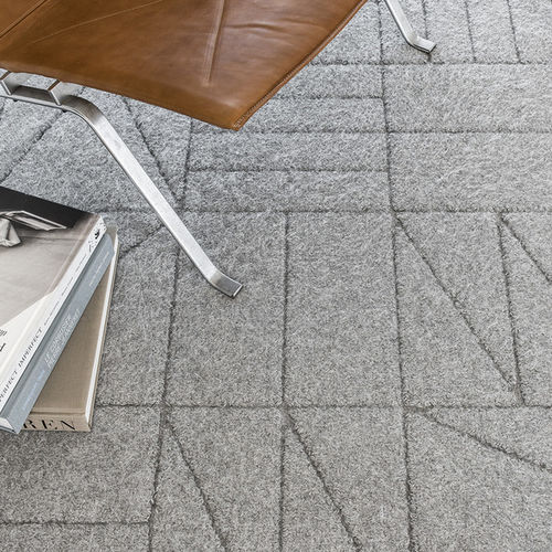 Tappeto contemporaneo - PELLO - casalis - a motivi / in lana d'alpaca / rettangolare