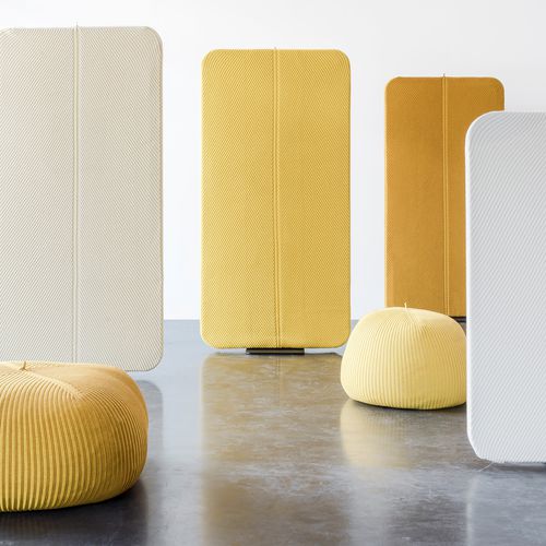Pannello acustico sospeso - BONNET - casalis - autoportante / per pannello divisorio / in tessuto
