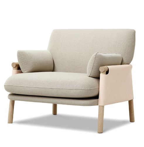 Poltrona contemporanea - SAVANNAH : EJ 880 - Erik Jørgensen - in pelle / in tessuto / in legno