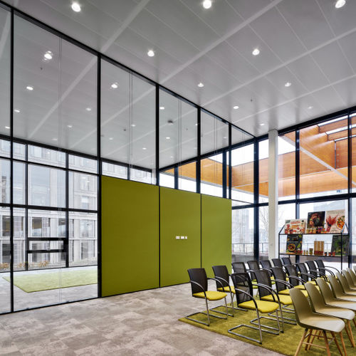 Pannello in vetro di sicurezza - STRATOBEL SECURITY - AGC Glass Europe - a controllo solare / acustico / laminato
