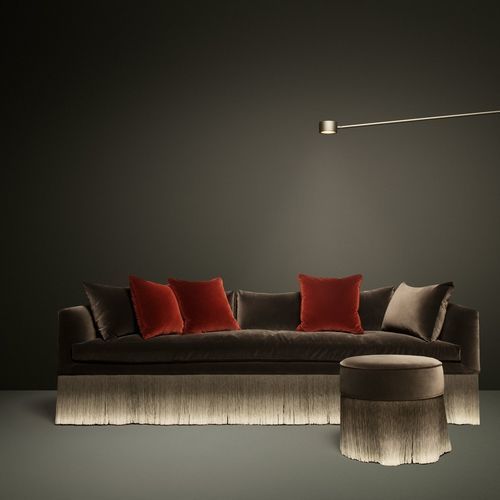 Divano contemporaneo - Amami - moooi - in tessuto / con braccioli / con cuscino rimovibile