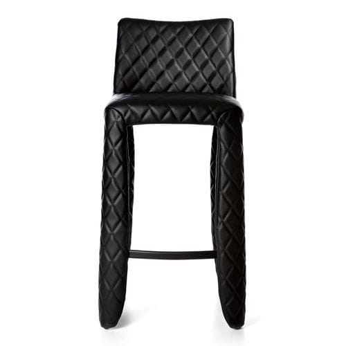 Sedia alta contemporanea - Monster  - moooi - da interno / in pelle / con supporto in acciaio