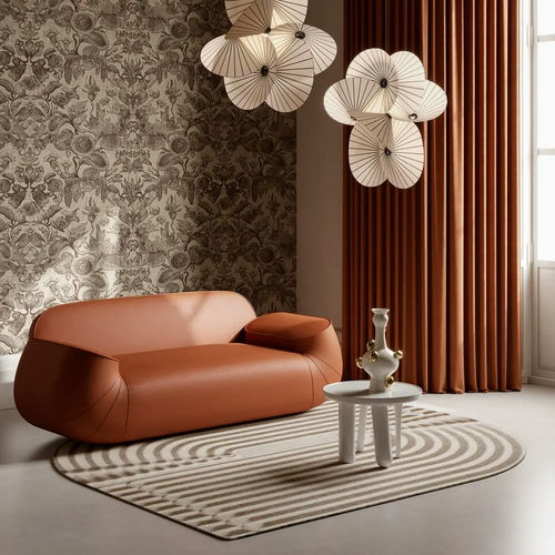 Divano contemporaneo - Big George - moooi - in tessuto / in pelle / con braccioli