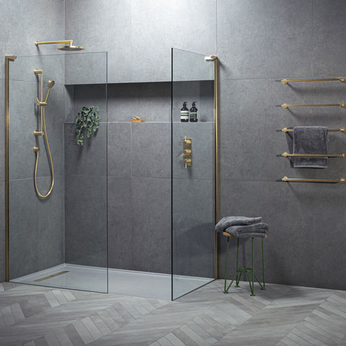 Parete doccia fissa - EWP - matki showering - d'angolo / in vetro temprato / professionale