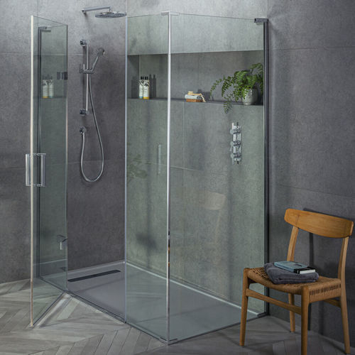 Parete doccia battente - EPIC - matki showering - d'angolo / d'angolo / in vetro temprato