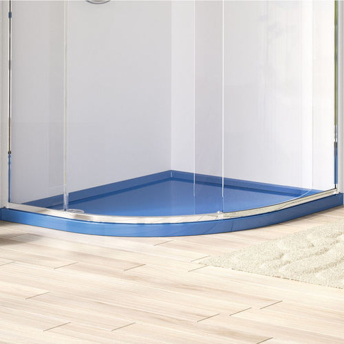 Piatto doccia d'angolo - ULC - matki showering - curvo / rialzato / in ceramica