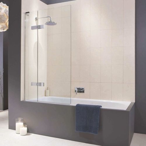 Sopravasca a libro - EPB - matki showering - reversibile / in vetro temprato / con un pannello