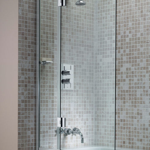 Sopravasca a libro - LCB - matki showering - reversibile / in vetro temprato / con un pannello