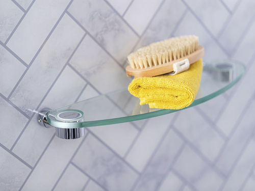 Mensola - EXCSHELF - matki showering - contemporaneo / in cromo / in vetro