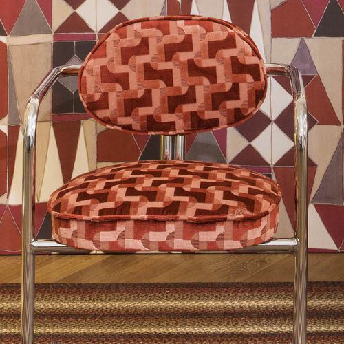 Tessuto da tappezzeria - MOSAIK - GANCEDO - per tende / con motivi geometrici / in poliestere