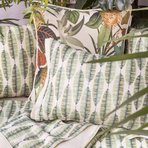 Cuscino per divano - FLORA - GANCEDO - per sedia / rettangolare / con motivi naturali