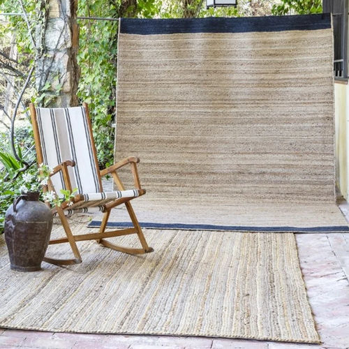 Tappeto contemporaneo - TRENZA - GANCEDO - a righe / in juta / rettangolare