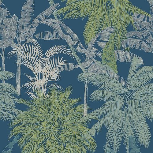 Carta da parati contemporanea - PALMS TURQUESA - Coordonné - in vinile / con motivi naturali / aspetto carta da parati
