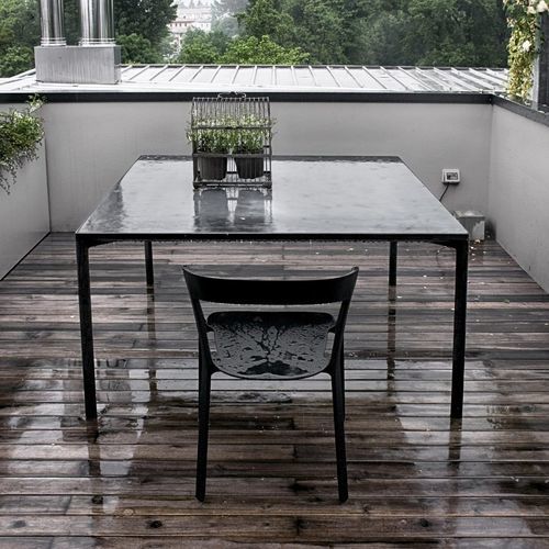 Tavolo contemporaneo - BOIACCA - Kristalia - in laminato / in Fenix NTM / con supporto in legno
