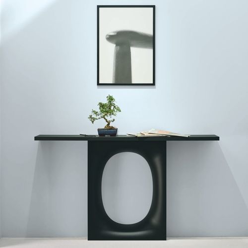 Consolle contemporanea - HOLO - Kristalia - in legno massiccio / in vetro / in Laminam