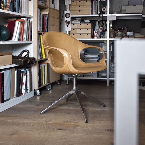 Sedia design scandinavo - ELEPHANT - Kristalia - da interno / in tessuto / in pelle