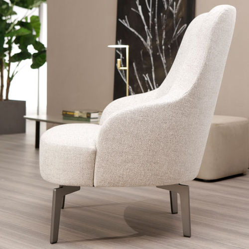 Poltrona contemporanea - HERMANN - CasaDesùs - in tessuto / in pelle / in legno