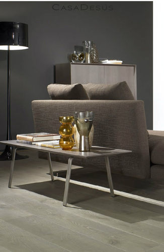 Tavolino basso contemporaneo - KATANA - CasaDesùs - in acciaio inossidabile / rettangolare / per uso residenziale