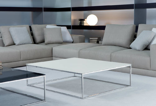 Tavolino basso contemporaneo - STRAKTA - CasaDesùs - in vetro / in metallo / in rovere