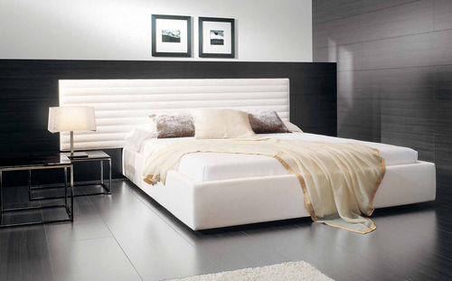 Letto matrimoniale - ALMA - CasaDesùs - contemporaneo / imbottito / impiallacciato in legno