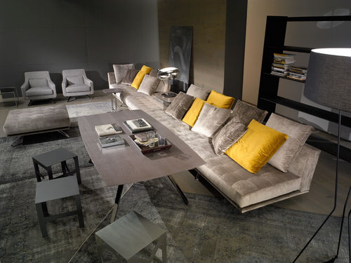 Divano modulare - MARLOW - CasaDesùs - contemporaneo / in tessuto / beige