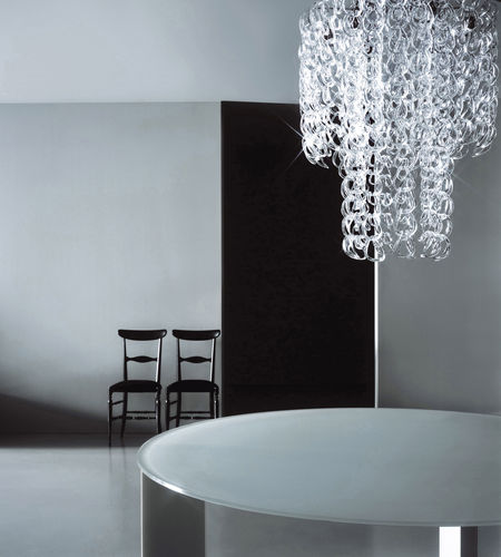 Lampadario design originale - P-Light - Porro - in vetro / a cascata / a incandescenza