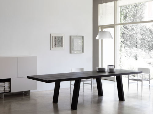 Tavolo contemporaneo - MINIMO - Porro - in legno massiccio / in hemlock / rettangolare
