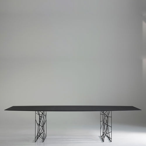 Tavolo contemporaneo - SYNAPSIS - Porro - in rovere / in hemlock / in vetro
