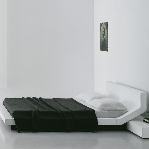 Letto matrimoniale - LIPLA  - Porro - contemporaneo / imbottito / con testiera