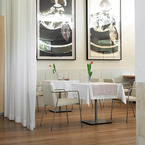 Sedia da ristorante contemporanea - IRINA - Sellex - da interno / in tessuto / in legno