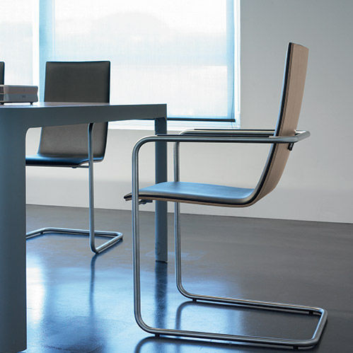 Sedia contemporanea - HAMMOK - Sellex - da interno / in legno compensato / con supporto in acciaio inossidabile