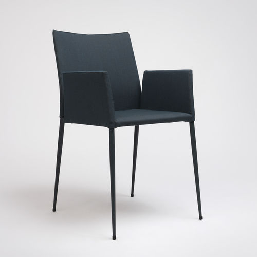 Sedia contemporanea - MOKA - Ondarreta - da interno / in tessuto / con supporto in acciaio