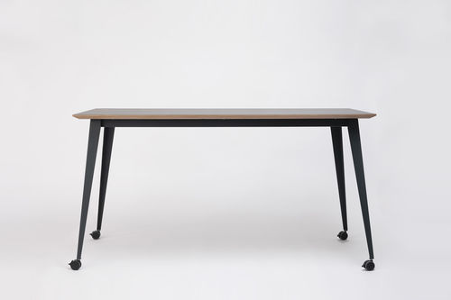 Tavolo contemporaneo - DON - Ondarreta - in laminato / in porcellana / con supporto in quercia