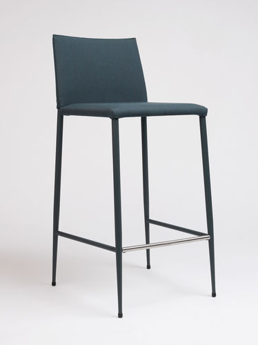 Sedia alta contemporanea - MOKA - Ondarreta - da interno / in tessuto / in acciaio