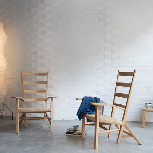 Poltrona contemporanea - CATALANA 1942 - Mobles 114 editions - in tessuto / in legno / in rovere