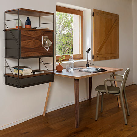 Tavolo contemporaneo - GRÀCIA - Mobles 114 editions - in legno compensato / con supporto in legno / rettangolare