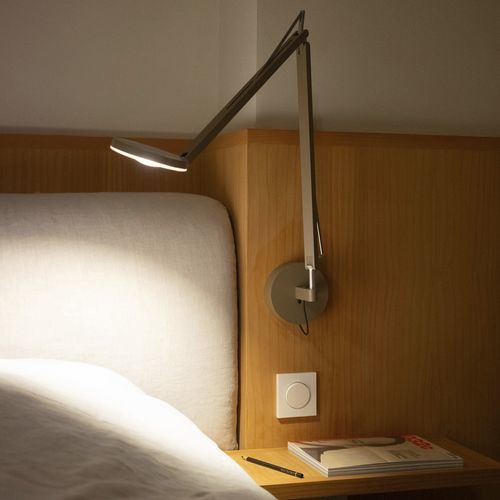 Applique contemporanea - TC54-2 - GRAU - da interno / in alluminio / tonda