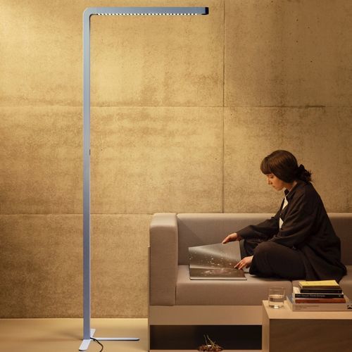 Lampada da terra - Team Agile - GRAU - in alluminio / contemporanea / con cavo