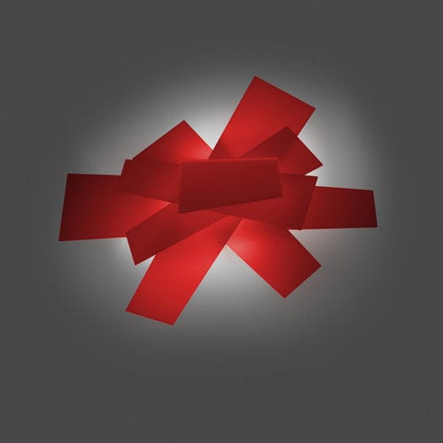 Plafoniera design originale - BIG BANG - FOSCARINI - in metallo laccato / in metacrilato / LED