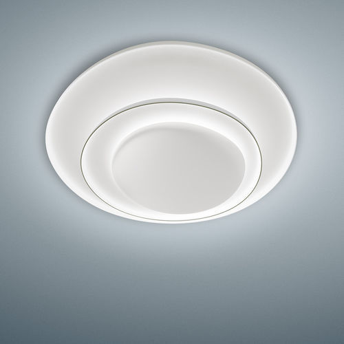 Plafoniera contemporanea - BAHIA MINI - FOSCARINI - rotonda / in policarbonato / LED